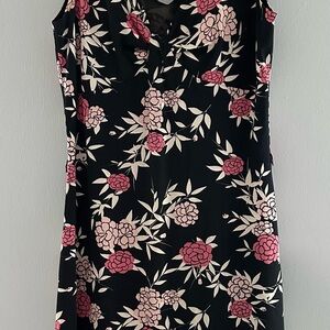 Banana Republic Silk Floral Sleeveless Dress